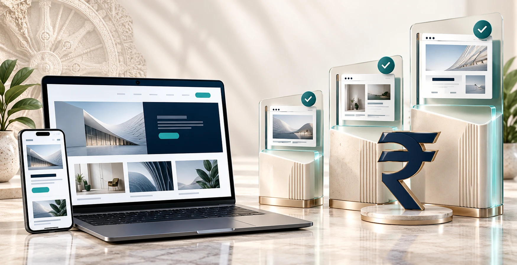 Website development cost in Bhubaneswar — price tiers from landing page to professional website